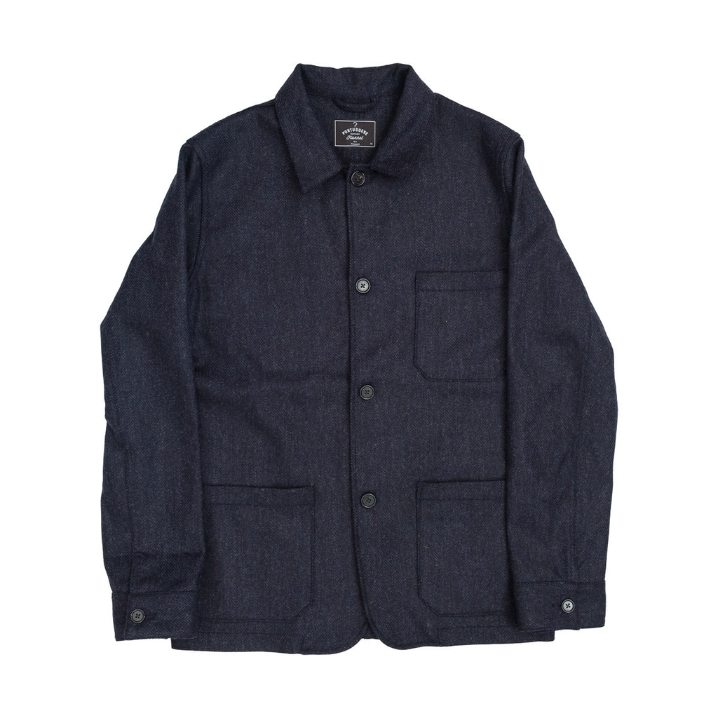 Beams+ Mil Jersey Reversible Jacquard Boa | Native Navy | Canoe Club S